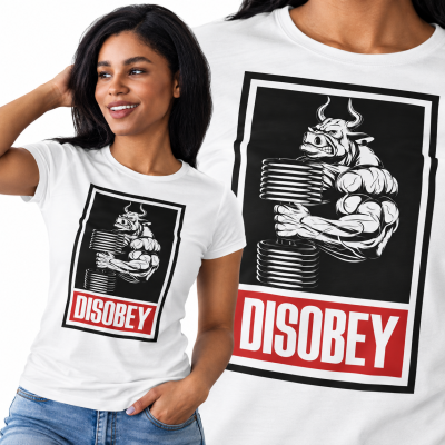 KOSZULKA DAMSKA  NA SIŁOWNIĘ   BULL DISOBEY